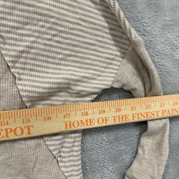 Miss Chievous Long Sleeve Shirt Women Medium Beige Boho - Picture 5 of 6